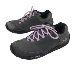 Kuru Womens 9M Lace-Up Athletic Hiking Shoes Gray